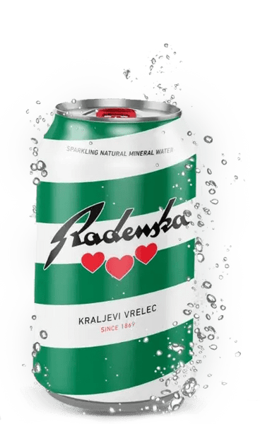 RADENSKA Magnesium Rich Water 0.33LITER cans (Pack of 24) - Raddell's Sausage